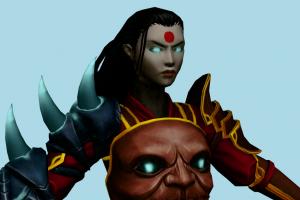 Katana Onis Wrath Infinite-Crisis, character, warrior, woman, people